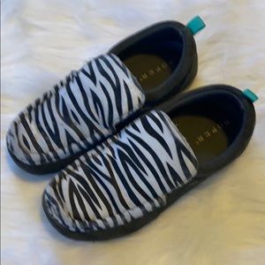 Zebra print slip on shoes Roper